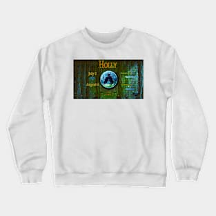 Zo-Disc Holly with background v1 Crewneck Sweatshirt